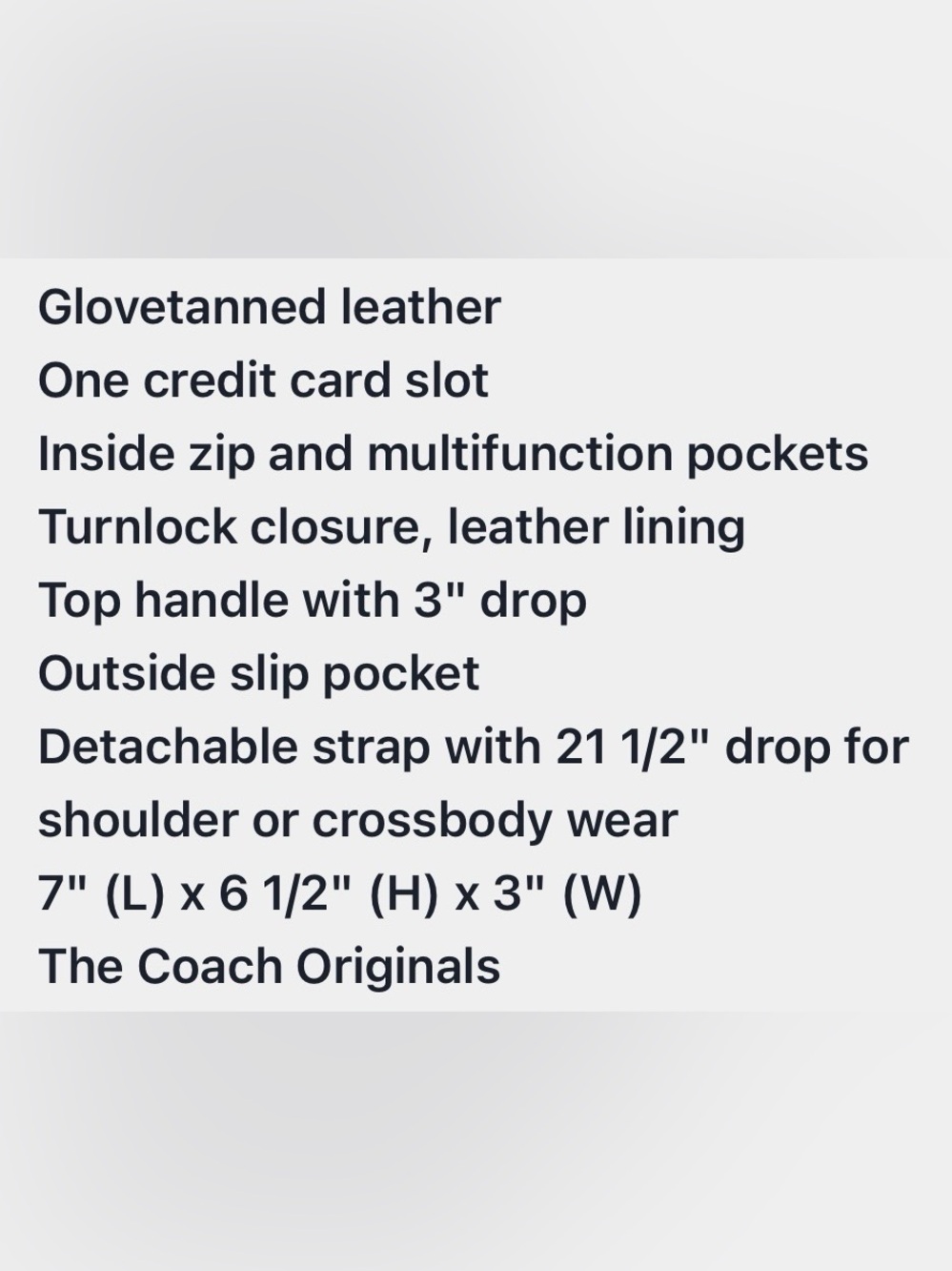 Coach Og Willis Top Handle 18 Taffy Glove Tanned Leather Final Markdown - Picture 16 of 17